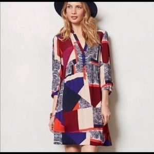 Anthropolgie’s Maeve boho shirt dress with pockets